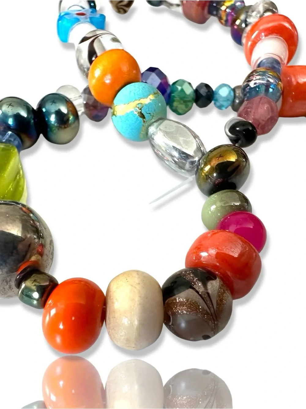 1 Pound Mixed Vintage Beads, NO ACRYLIC